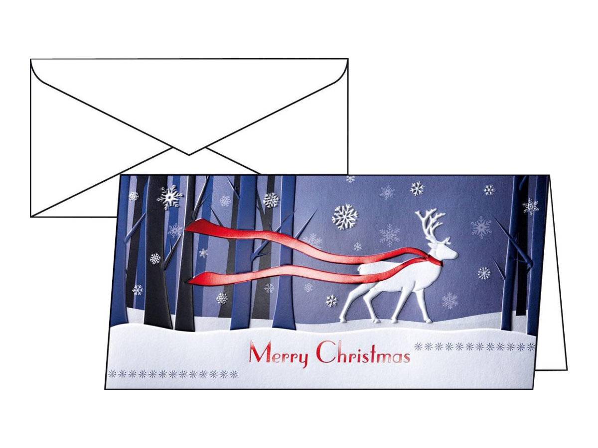 Sigel Christmas Card Winter's Eve - Glänzend - DIN lang (105 x 210 mm)