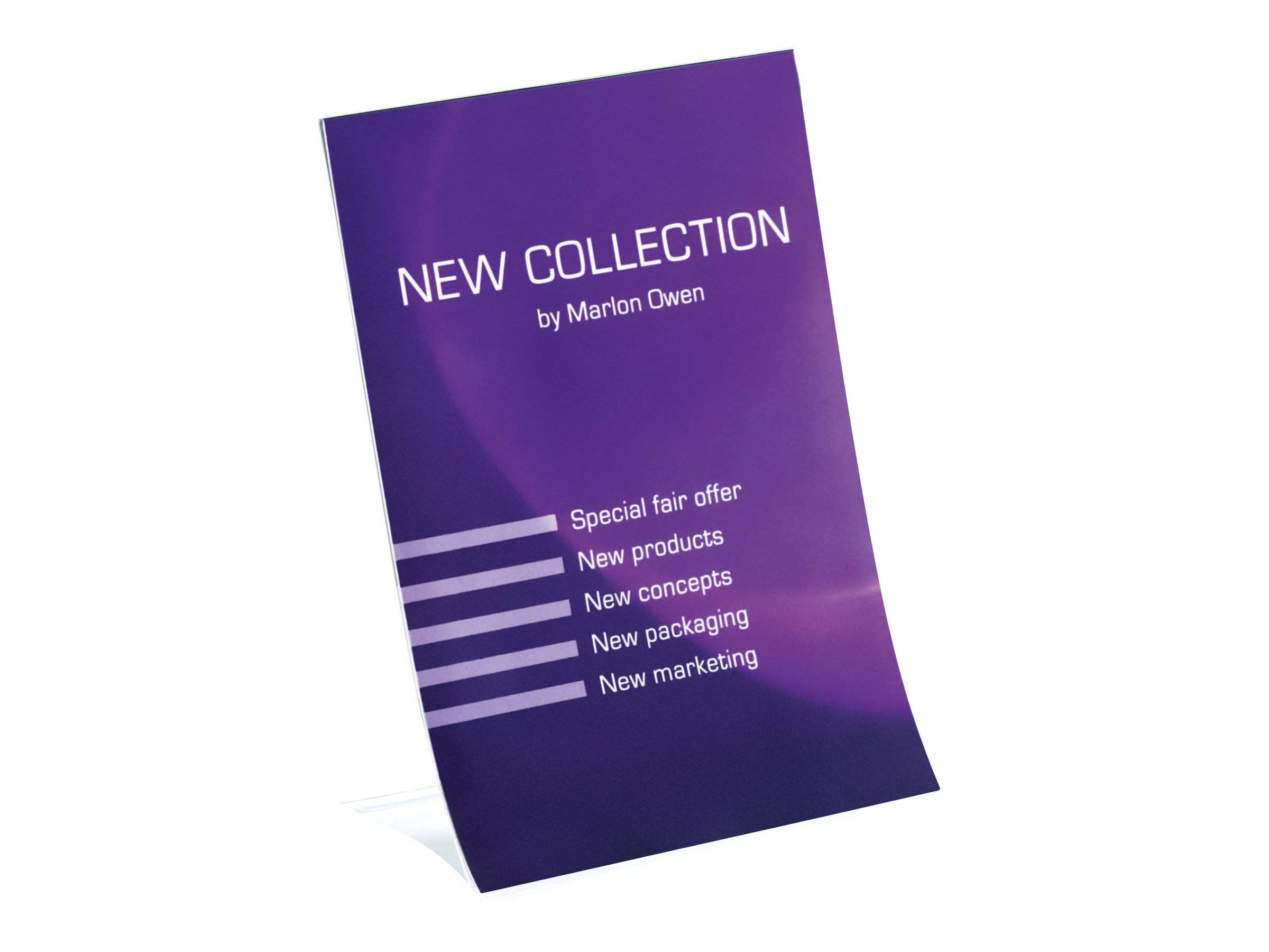 Sigel - Schildhalterung - Desktop - für A4 - klar (Packung mit 2)