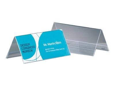 Sigel - Schildhalterung - für 95 x 42 mm - doppelseitig - durchsichtig (Packung mit 10)