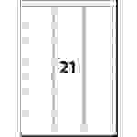 SIGEL abgerundete Adress-Etiketten, 63,5 x 38,1 mm, weiß, 525 Etiketten