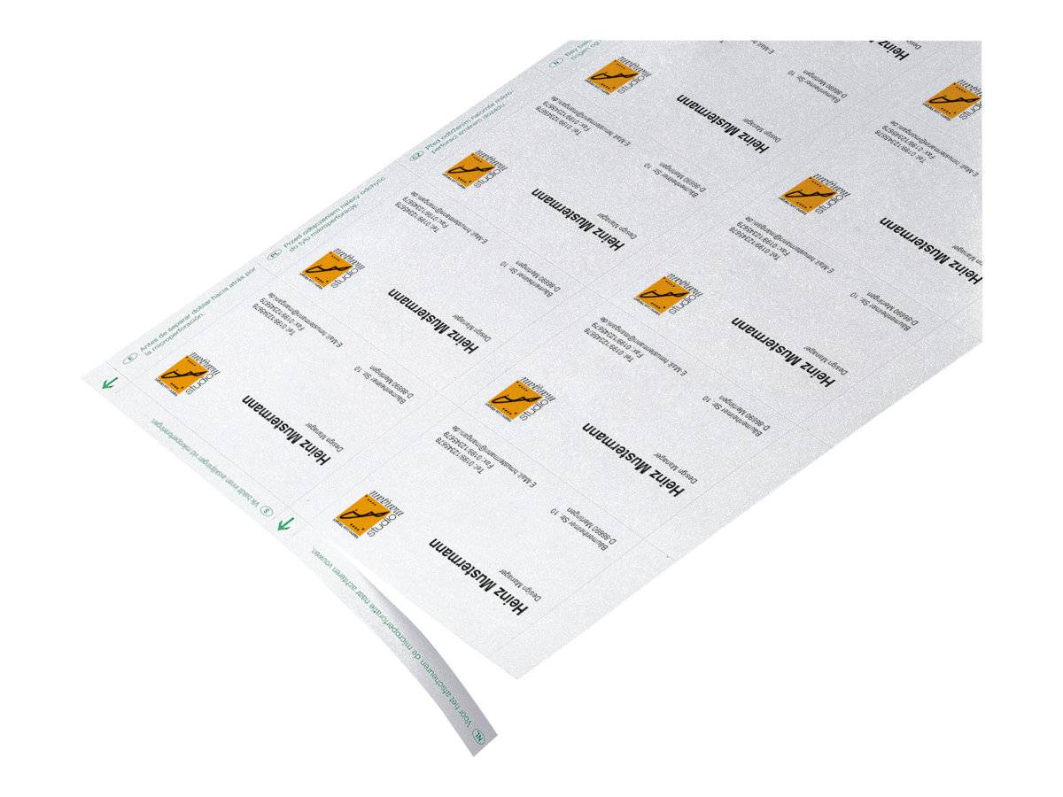 Sigel DP830 - Mikro-perforiert - hochweiß - 85 x 55 mm - 185 g/m² - 150 Karte(n) (15 Bogen x 10)