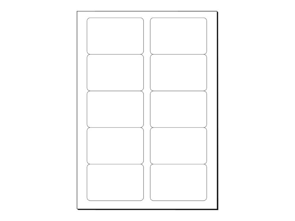 Sigel Mikro-perforiert - hochweiß - 85 x 55 mm - 225 g/m² - 100 Karte(n) (10 Bogen x 10)