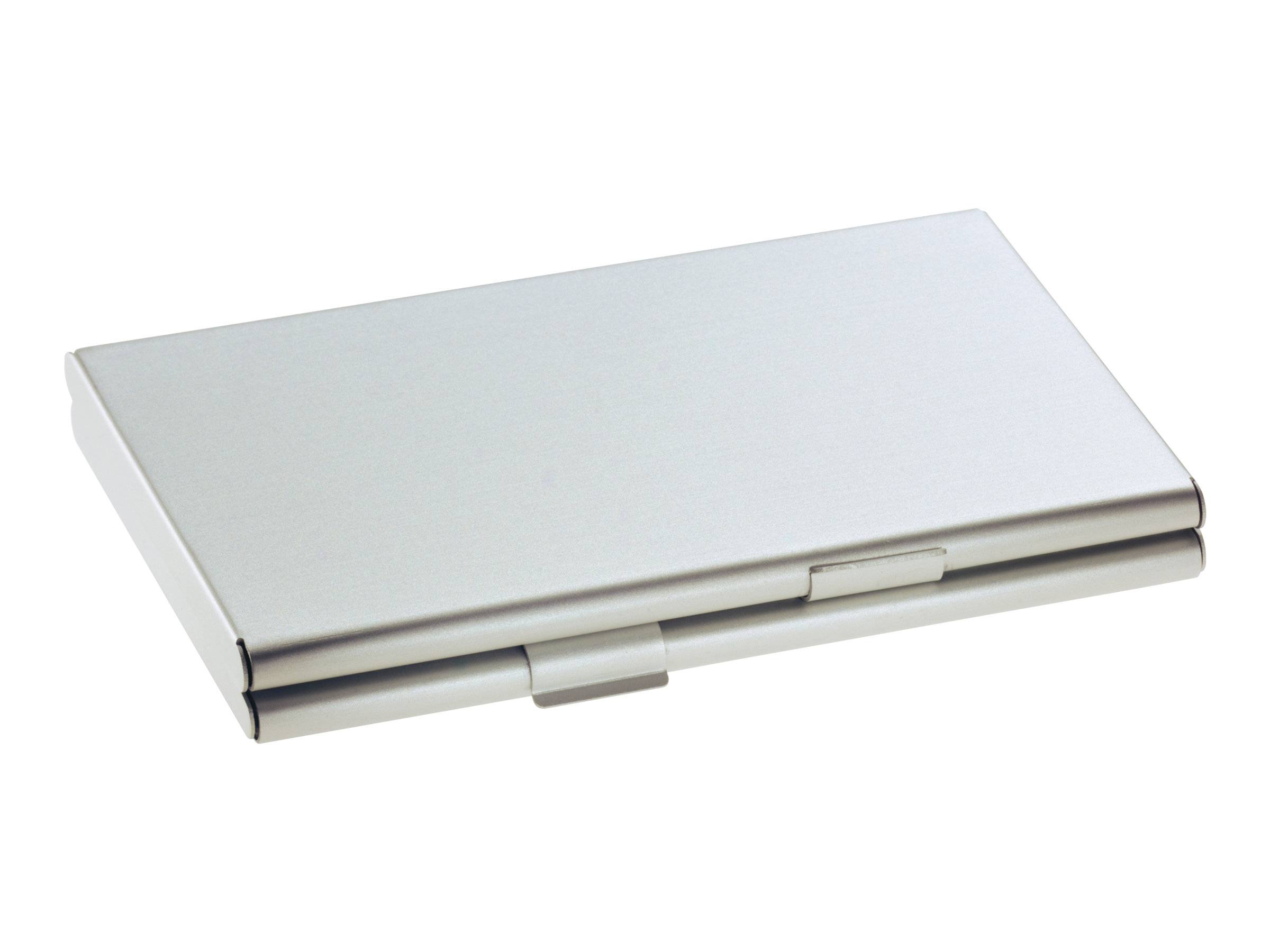 Sigel Visitenkartenkasten - Aluminium - Silber