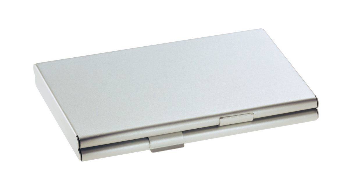 Sigel Visitenkartenkasten - Aluminium - Silber