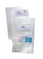 Sigel - Visitenkartenseite - für 90 x 58 mm - Kapazität: 80 Karten - durchsichtig (Packung mit 10)