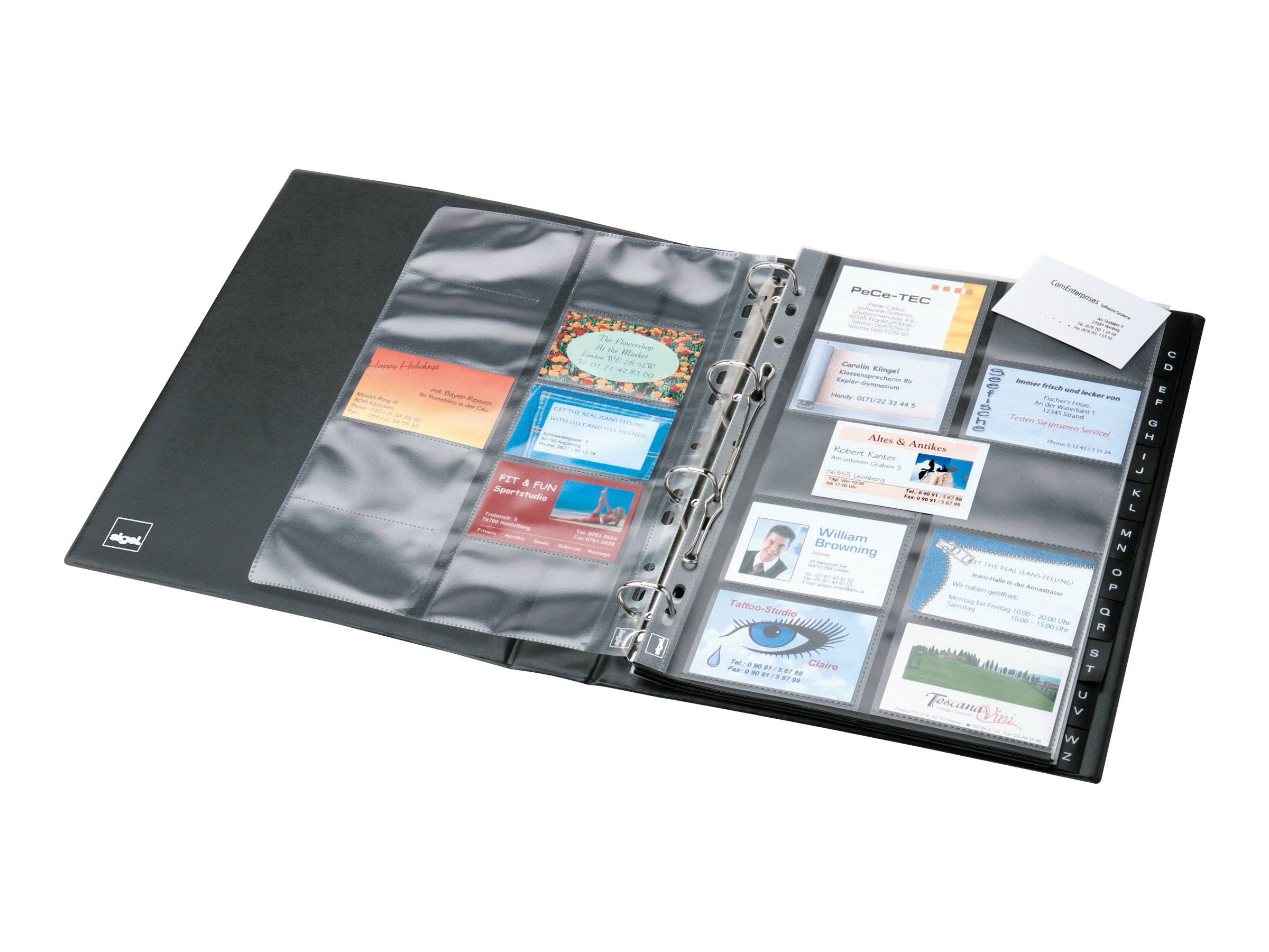 Sigel Visitenkartenseite - für 90 x 58 mm - Kapazität: 200 Karten