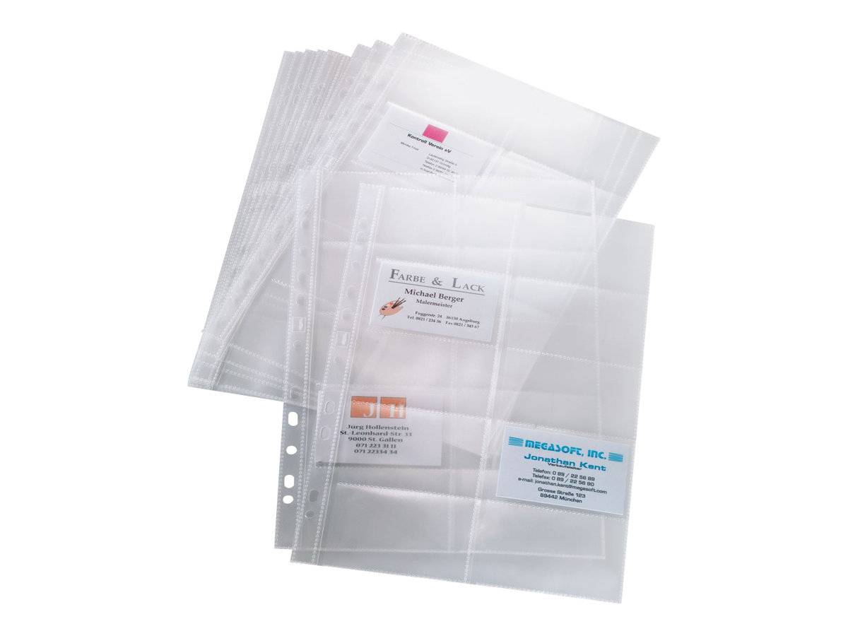 Sigel - Visitenkartenseite - für 90 x 58 mm - Kapazität: 200 Karten