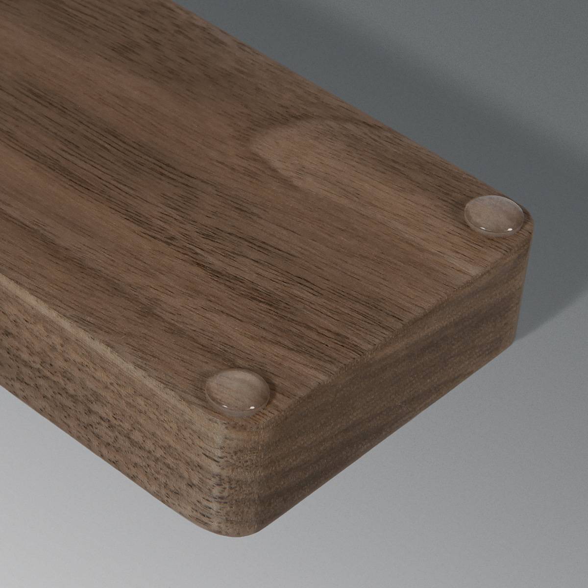 SIGEL Visitenkarten-Aufsteller, mit 1 Fach, massives Walnussholz, Acryl, für bis zu 30 Karten