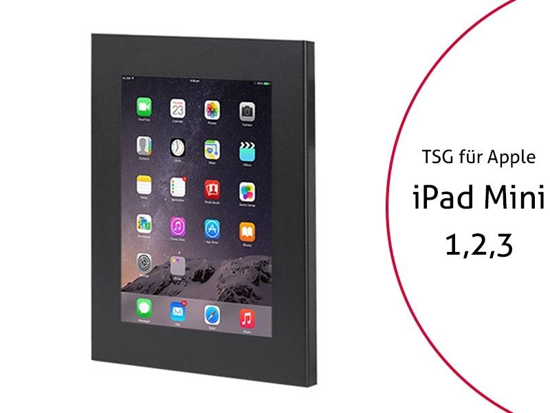 TabLines TSG009B Tablet Schutzgehäuse für iPad Mini 1/2/3, schwarz