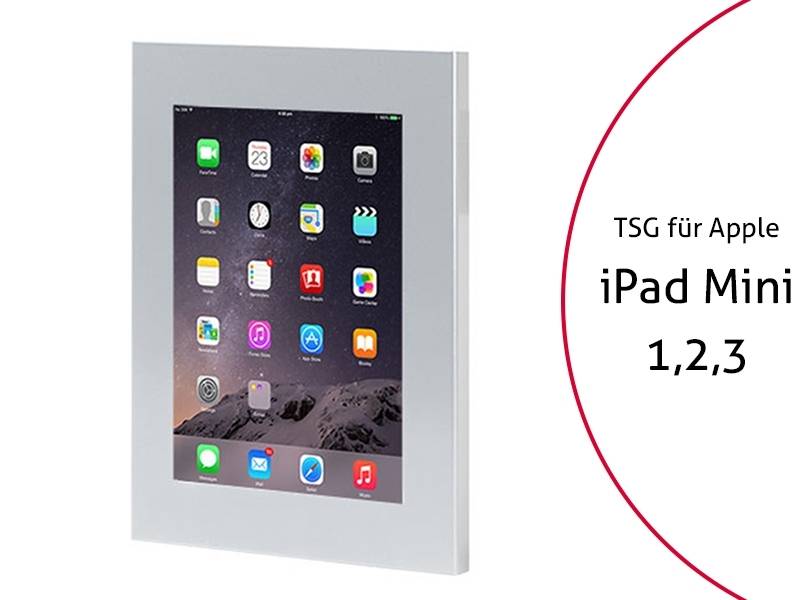 TabLines TSG009S Tablet Schutzgehäuse für iPad Mini 1/2/3, silber