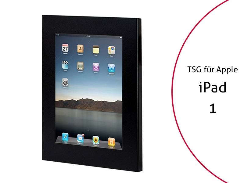 TabLines TSG001B Tablet Schutzgehäuse für Apple iPad 1, schwarz