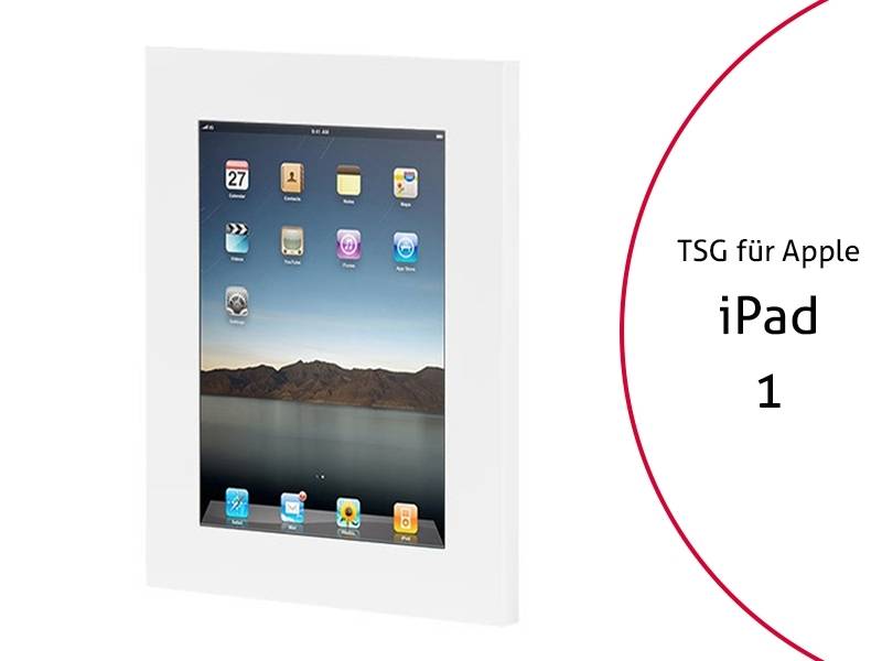 TabLines TSG001W Tablet Schutzgehäuse für Apple iPad 1, weiß