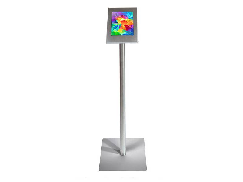 TabLines TBS008E Tablet Bodenständer für Apple iPad Air 1, Edelstahl