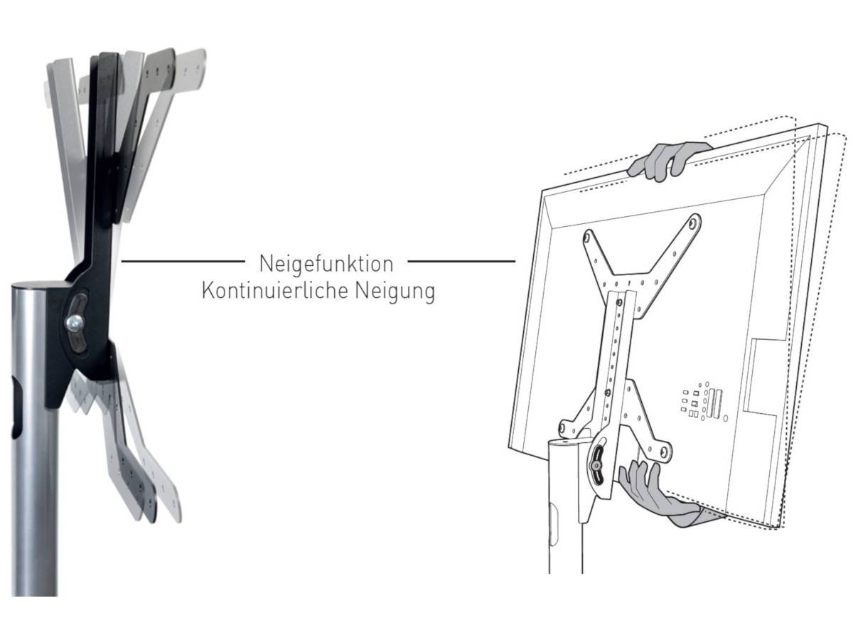 Erard LUX-UP T 1560L Fernsehständer 30 - 65 Zoll, weiß