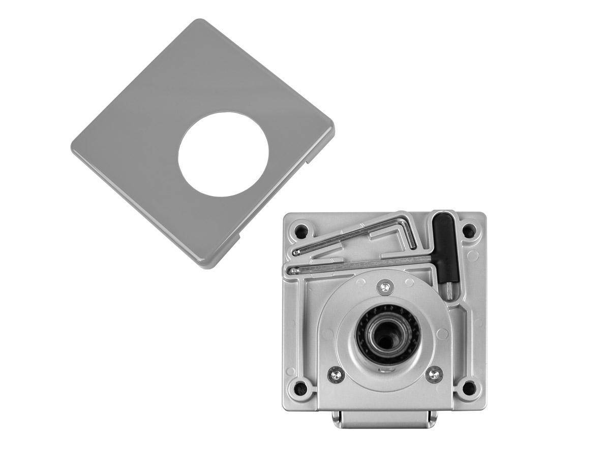 Humanscale M8.1 Monitor Tischhalterung für zwei Monitore Klemme, schräg, silber ...