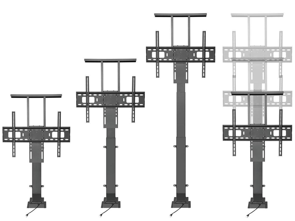 MonLines MLS005B Einbau TV Lift 32-48 Zoll elektrisch, 670 Hub, schwarz