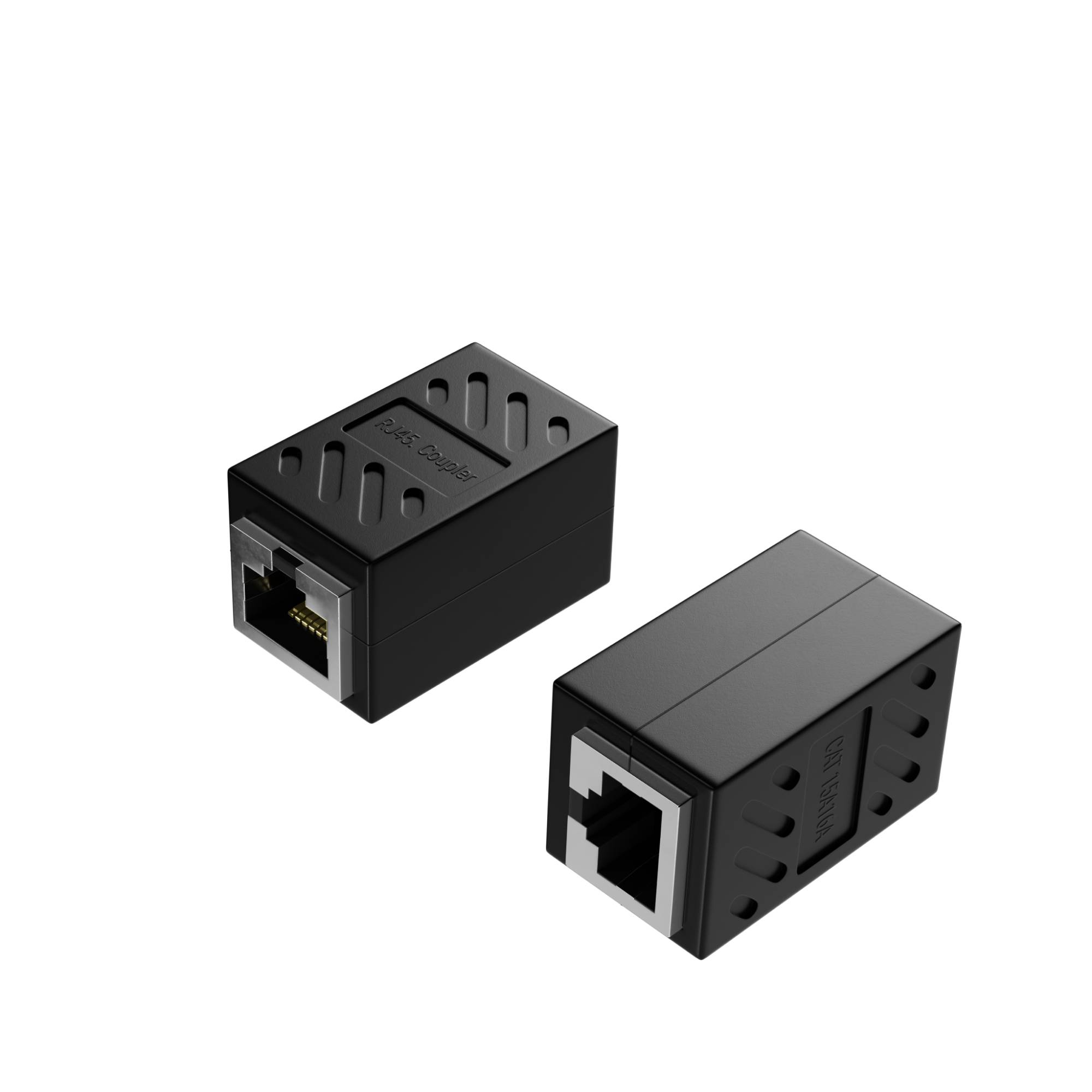 Vollgeschirmter Cat. 6A RJ45 Kabelverbinder-Adapter - Doppelbuchse
