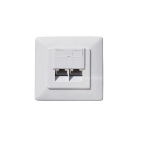 cat.6A Anschlußdose 2-Fach AP/UP reinweiß cat.6A Anschlußdose 2-Fach AP/UP reinweiß