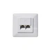 cat.6A Anschlußdose 2-Fach AP/UP reinweiß cat.6A Anschlußdose 2-Fach AP/UP reinweiß