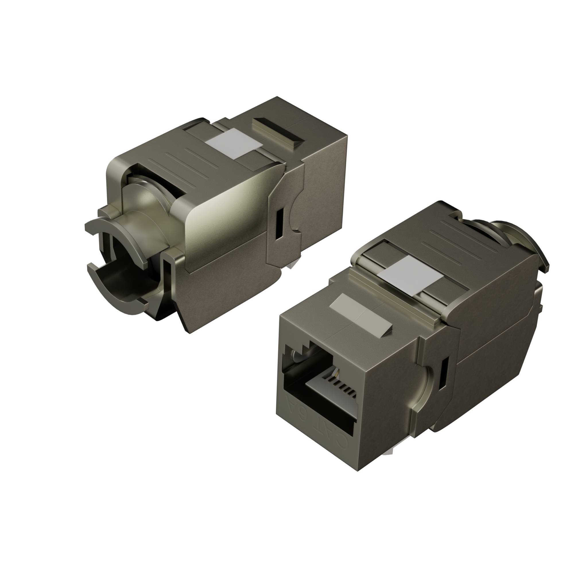 Keystone Cat.6A Netzwerkadapter, vollgeschirmt, 500MHz, 10Gbit/s, TIA/EIA, ISO/IEC, PoE+