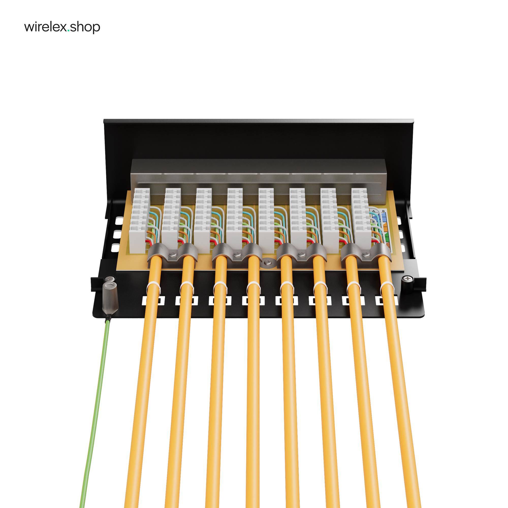 CAT 6 Patchpanel - Geschirmt (8 Ports)