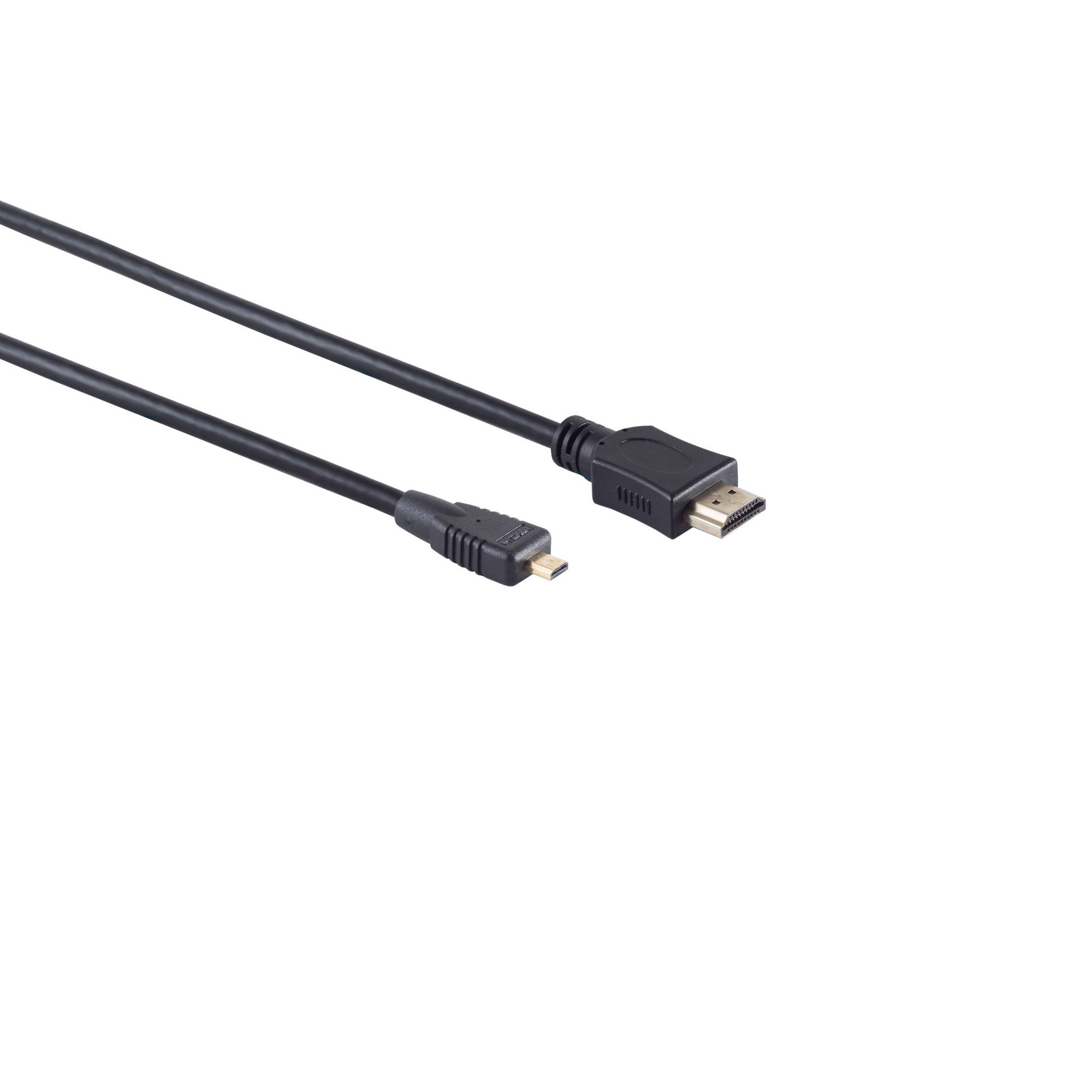 HDMI A-Stecker/HDMI D-Stecker micro verg HEAC 1,5m