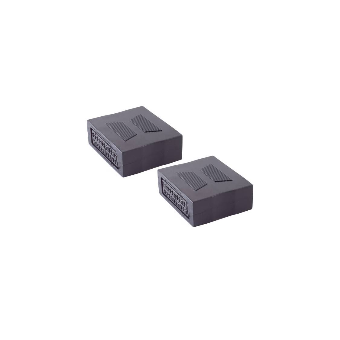 Scart Buchse auf Scart Buchse Adapter, schwarz