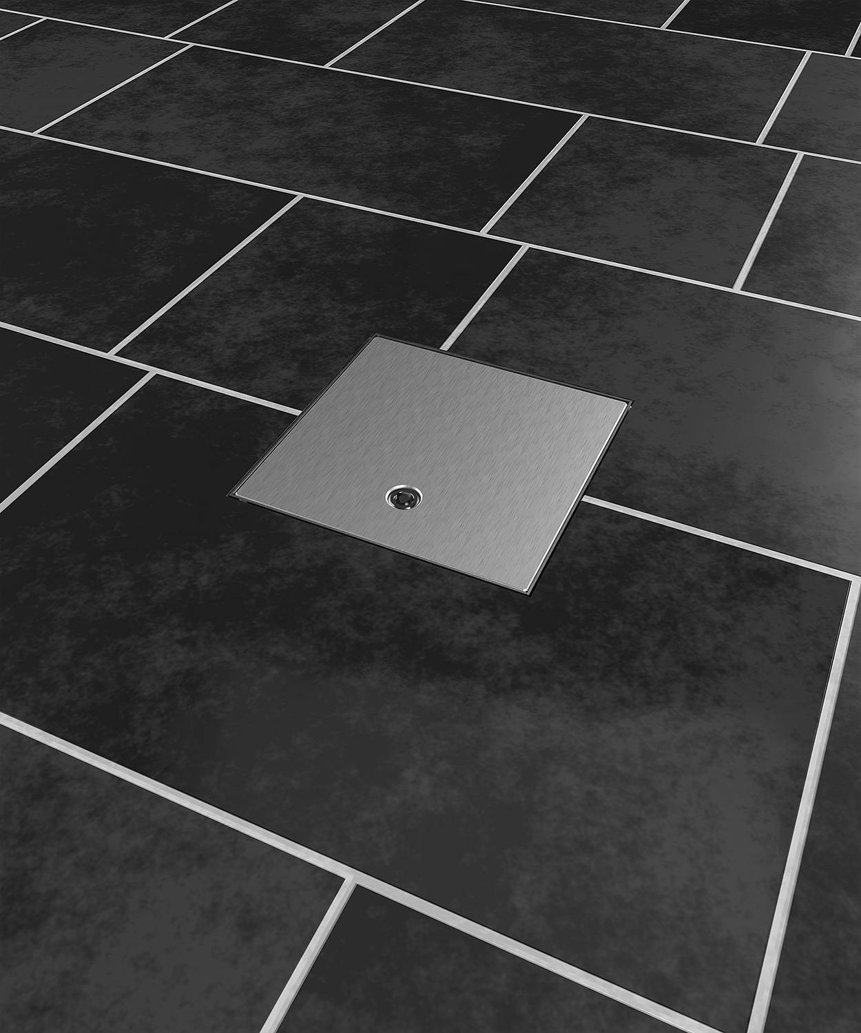 Bodensteckdose/ Bodentank 2003A; 2x Schuko, 1x RJ45 2fach