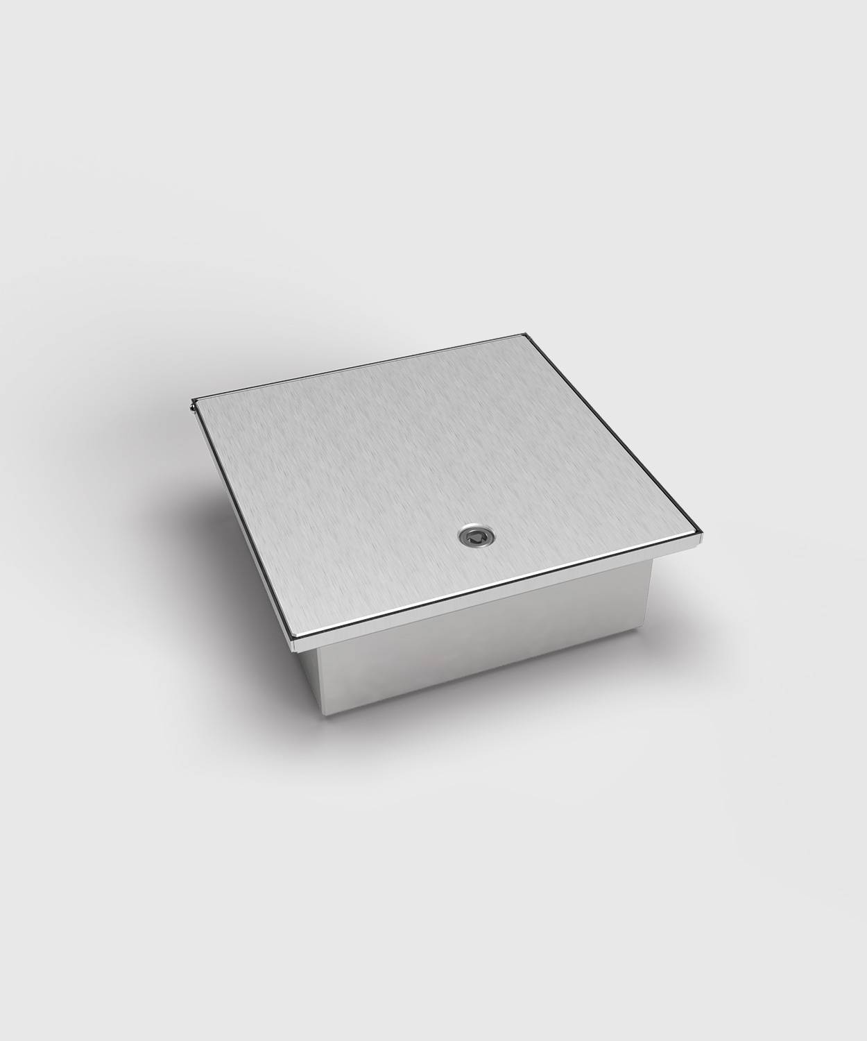 Bodensteckdose/ Bodentank 2004A; 3x Schuko, 1x RJ45 2fach