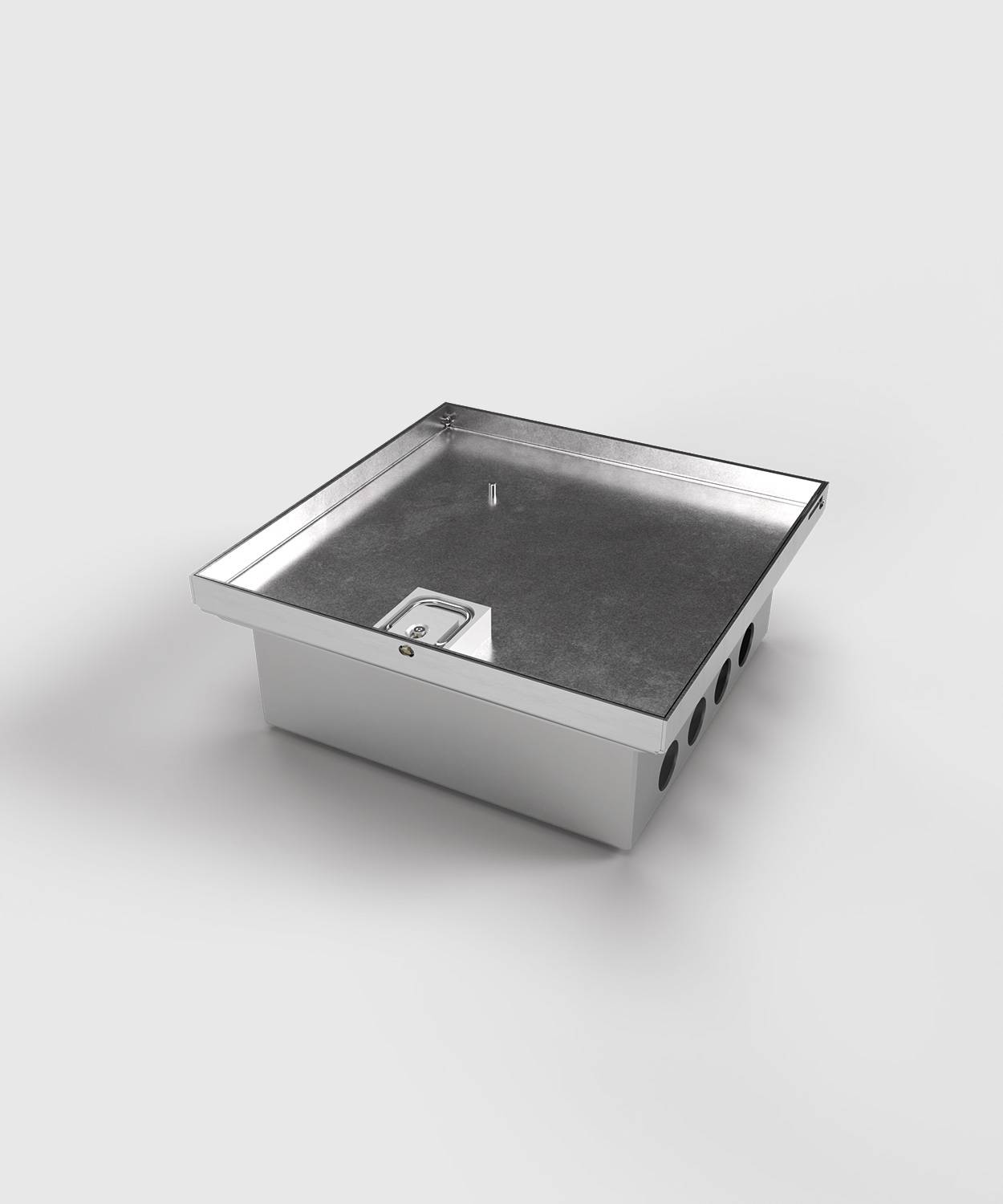 Bodensteckdose/ Bodentank 2008B; 8x Schuko