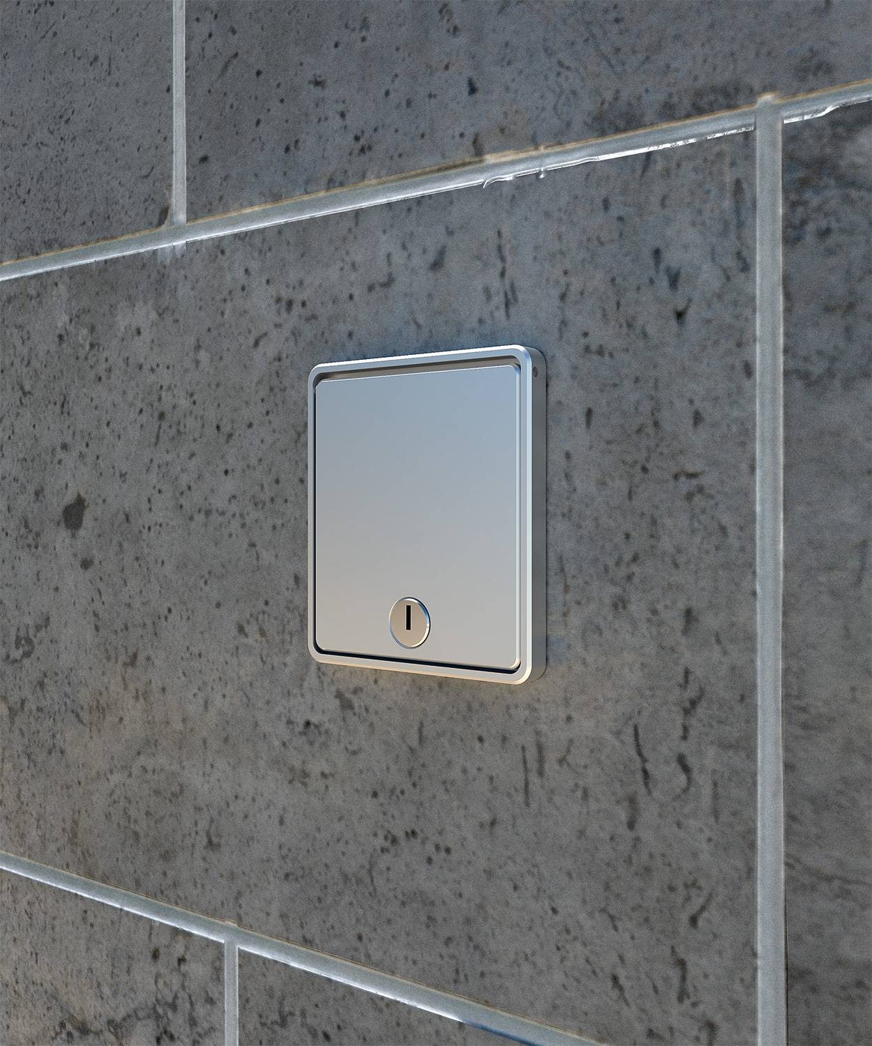 Wandsteckdose/ -verteiler 5501A; 1x RJ45 2fach