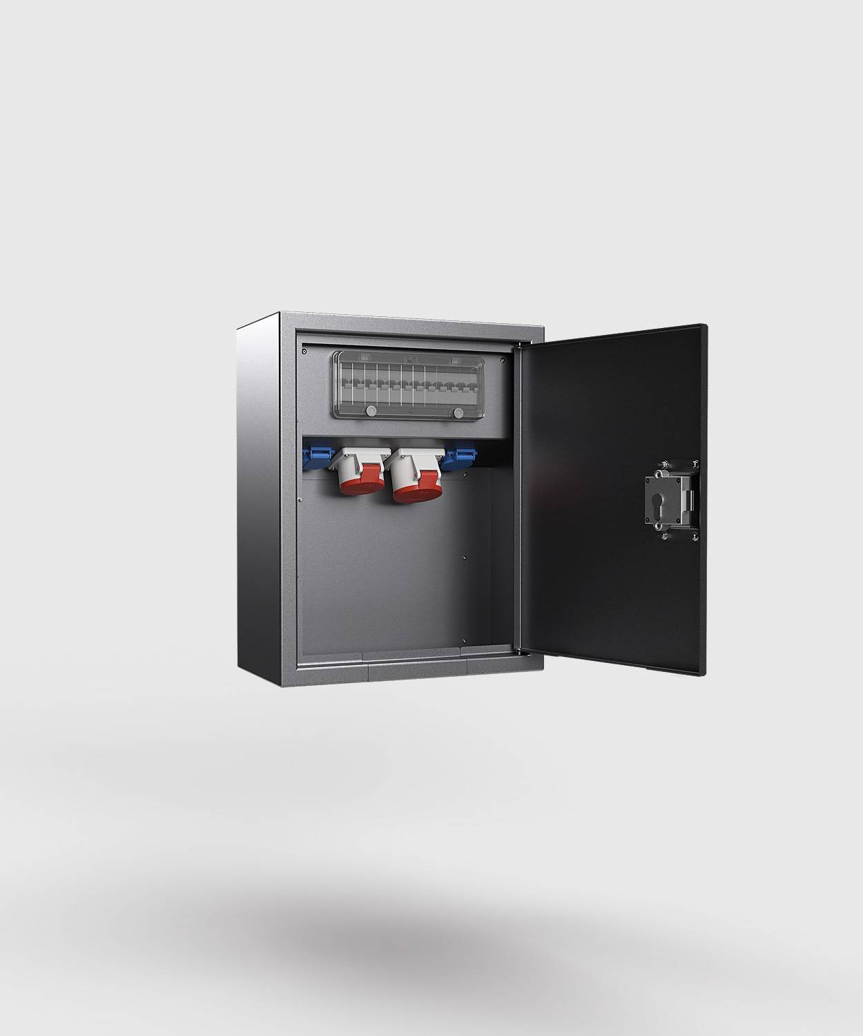 Wandsteckdose/ -verteiler 5622E; 1x 5/32A, 1x 5/16A, 2x Schuko, RAL