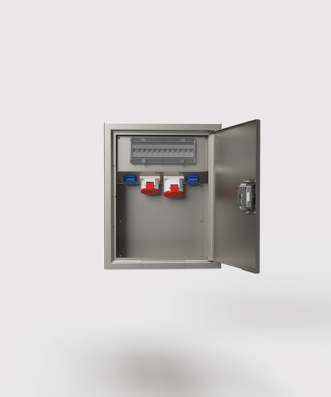 Wandsteckdose/ -verteiler 5622E; 1x 5/32A, 1x 5/16A, 2x Schuko, RAL