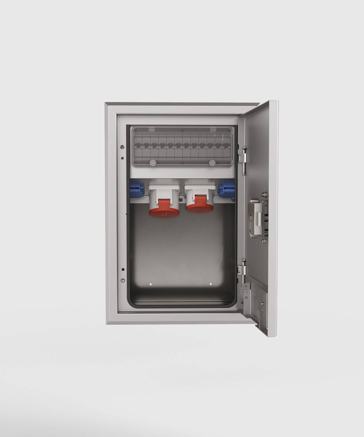 Wandsteckdose/ -verteiler 5722E; 1x 5/32A, 1x 5/16A, 2x Schuko, RAL