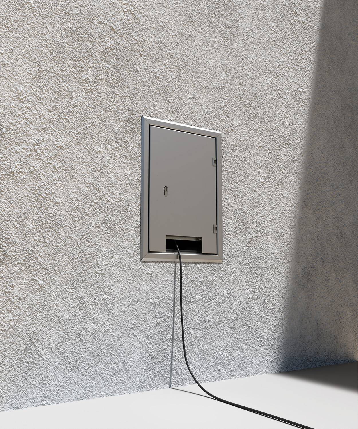 Wandsteckdose/ -verteiler 5722E; 1x 5/32A, 1x 5/16A, 2x Schuko, RAL