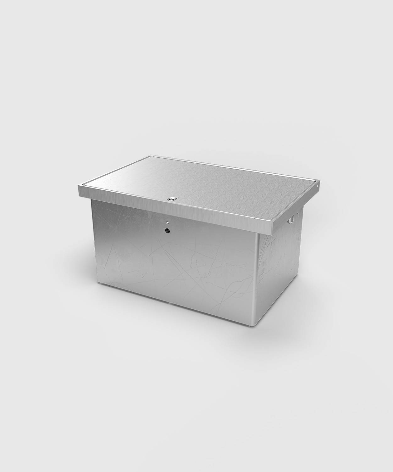 Bodensteckdose/ Bodentank 8308A; 4x Schuko, 4x RJ45 2fach,