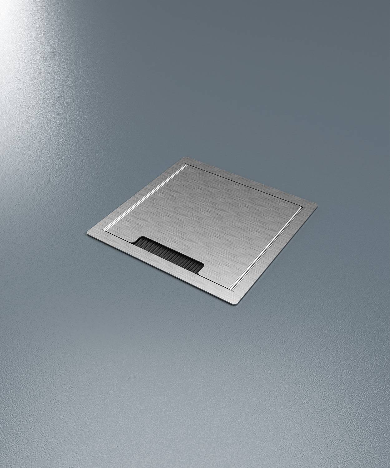 Bodensteckdose/ Bodentank 8508E; 4x Schuko, 4x RJ45 2fach,