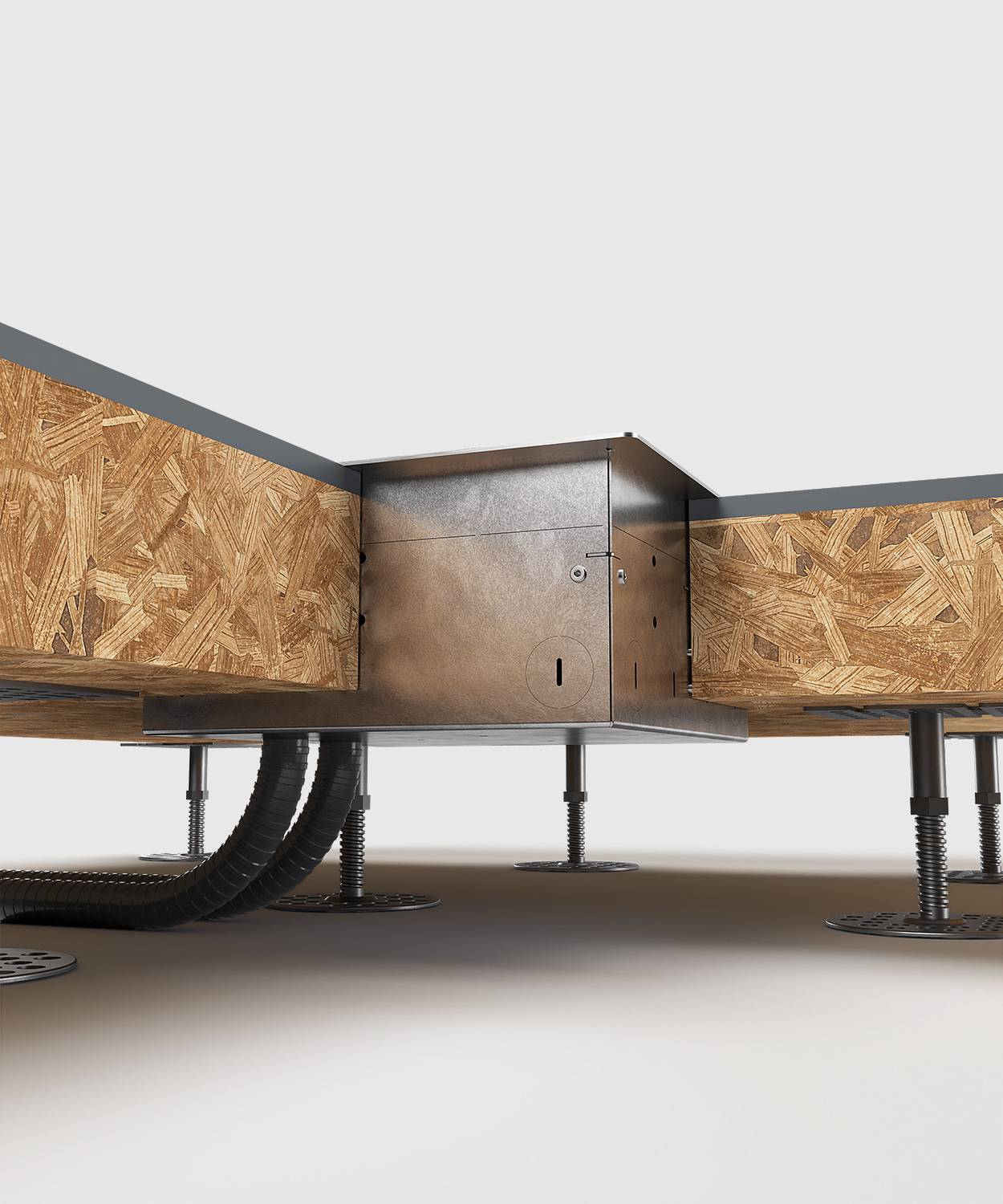 Bodensteckdose/ Bodentank 8508E; 8x Schuko,