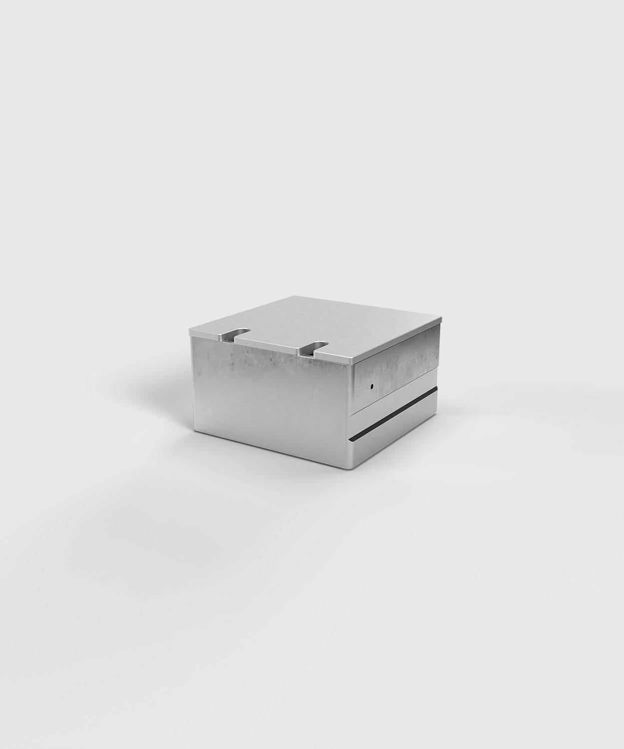 Bodensteckdose/ Bodentank 8802A; 1x Schuko, 1x RJ45 2fach,