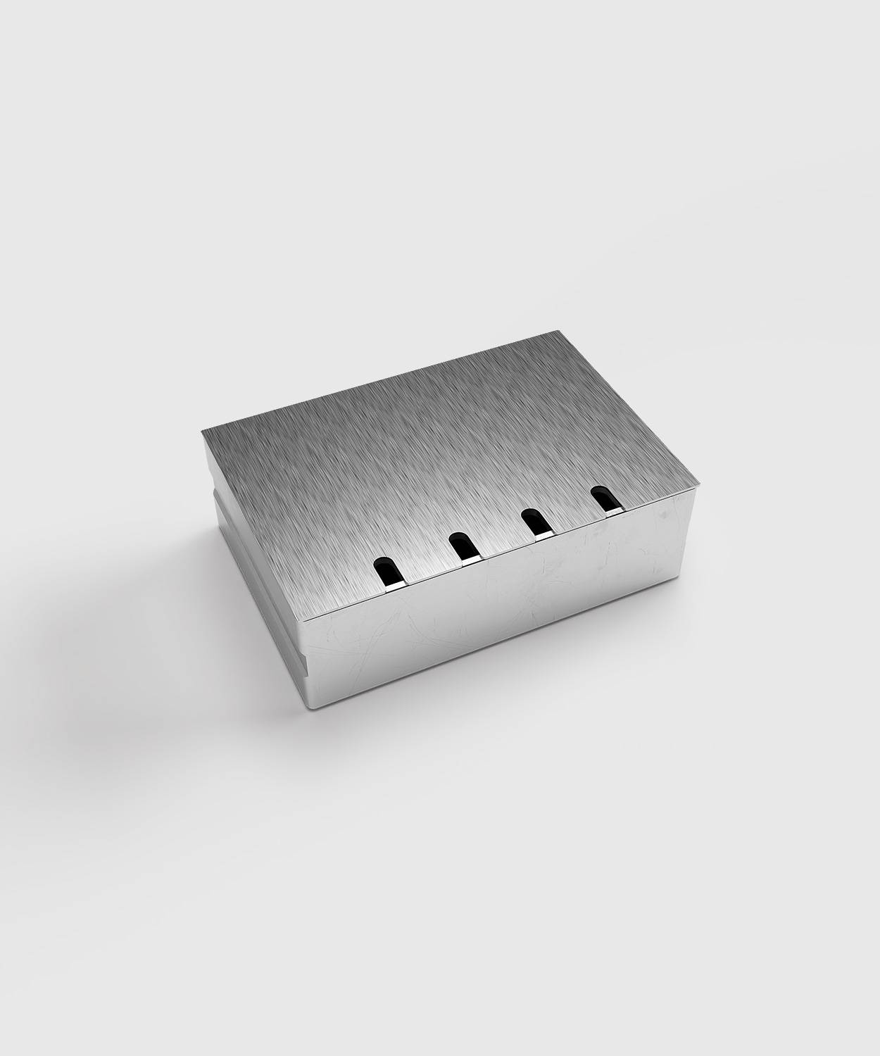 Bodensteckdose/ Bodentank 8804E; 2x Schuko, 1x RJ45 2fach, 1x Antenne,