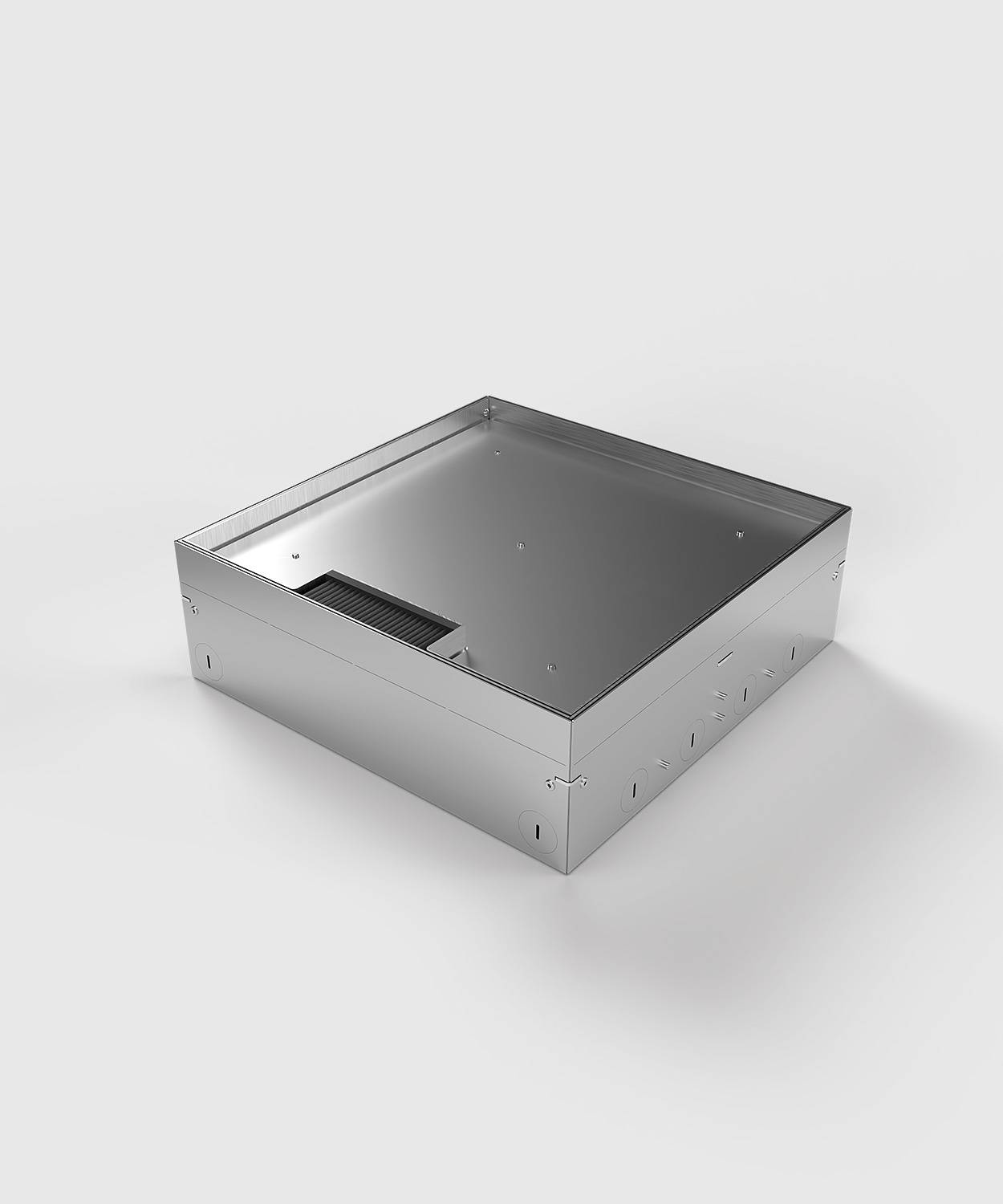 Bodensteckdose/ Bodentank 8912B; 8x Schuko, 4x RJ45 2fach,