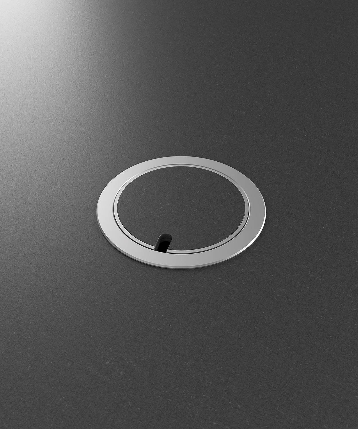 Bodensteckdose/ Bodentank 9901A; 1x RJ45 2fach,