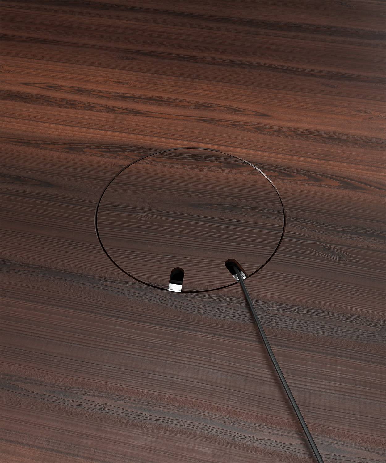 Bodensteckdose/ Bodentank 9902B; 1x Schuko, 1x RJ45 2fach,