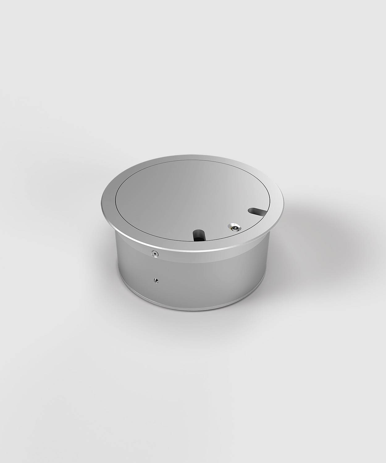 Bodensteckdose/ Bodentank 9902D; 1x Schuko, 1x RJ45 2fach,