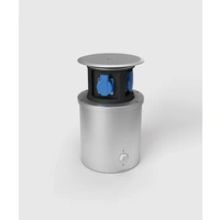 Senkverteiler, SV301-1; 3x Schuko, runder Rahmen Senkverteiler, SV301-1; 3x Schuko, runder Rahmen