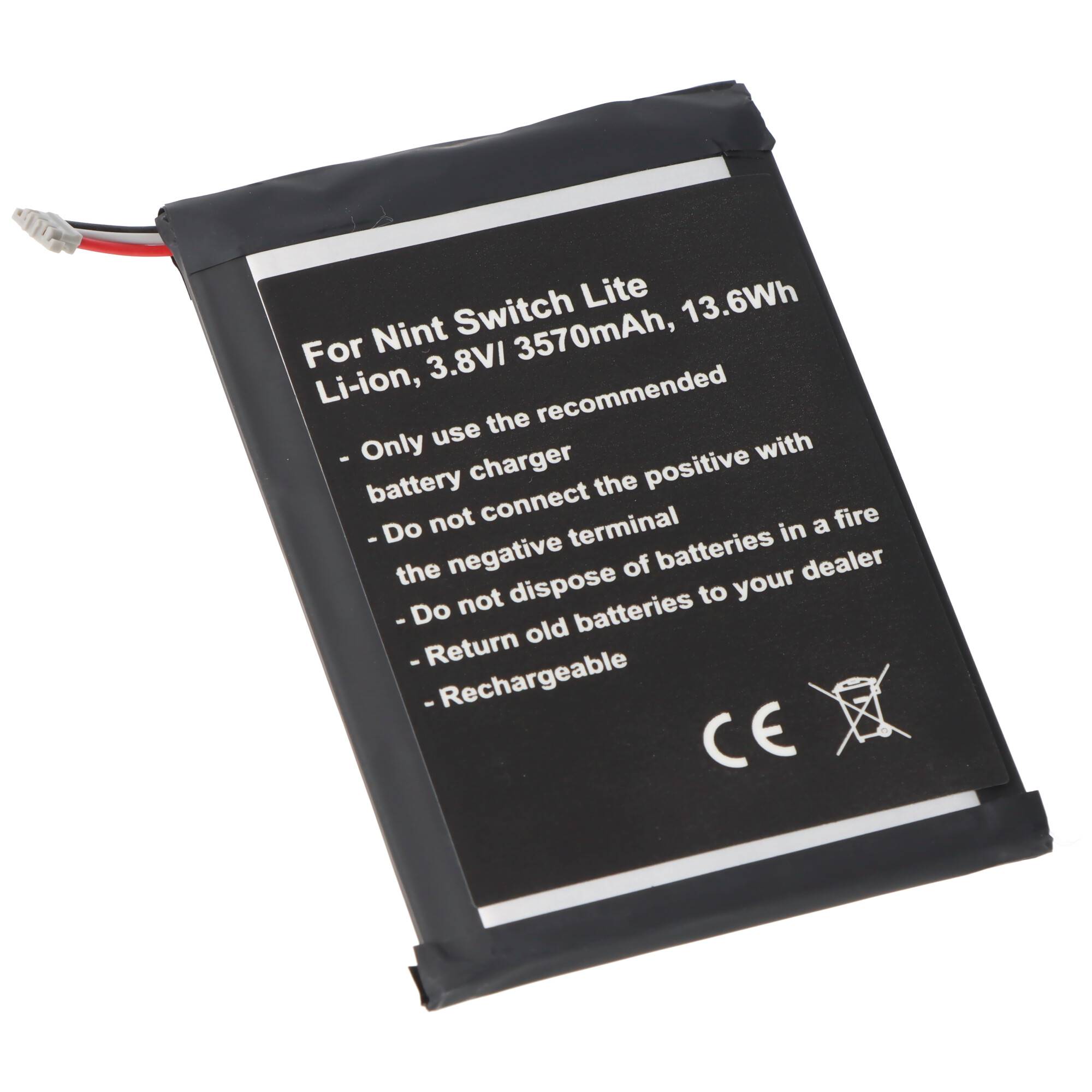 Akku passend für Nintendo Switch Lite, Li-ion, 3,8V, 3500mAh, 12,9Wh