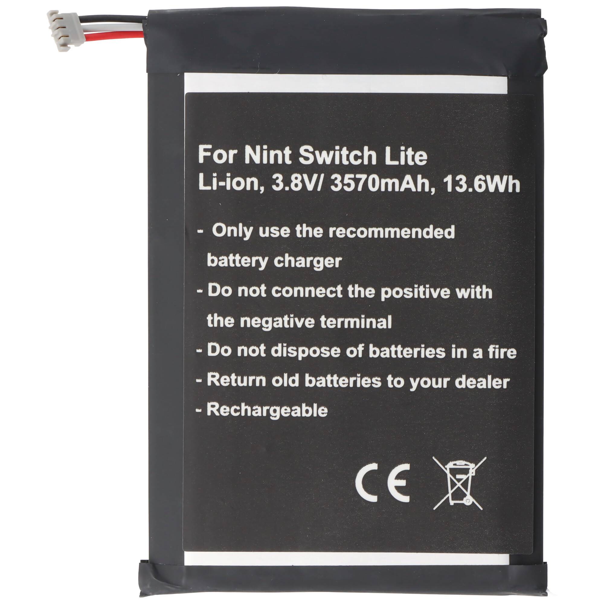 Akku passend für Nintendo Switch Lite, Li-ion, 3,8V, 3500mAh, 12,9Wh