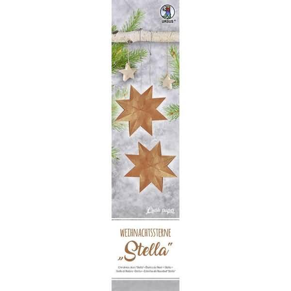 Faltblätter 120g/qm 7x30cm 33 Blatt Weihnachtsstern Stella Crush Paper