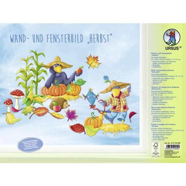 Wand - und Fensterbild Herbst