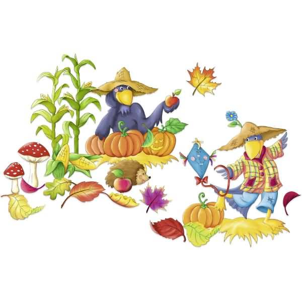 Wand - und Fensterbild Herbst